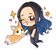 messy doodle, full body + pet messy doodle, full body + pet