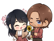 Smooth, half body couple